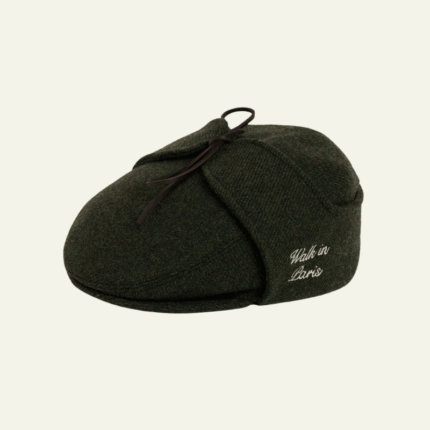 Le béret Sherlock en laine vert forêt