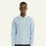 Le cardigan bleu à manches longues – Image 3