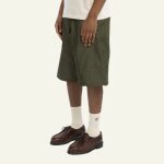 Raw green denim baggy shorts – Image 4