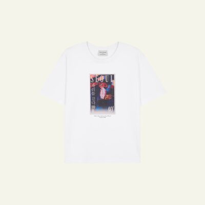 "Walk in Seoul" stamp t - shirt