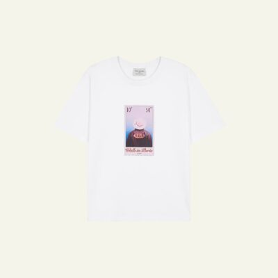 "Leather jacket" stamp t - shirt