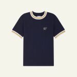 Le t-shirt en maille bleu