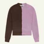 Duo Cardigan Light Pink/Brown
