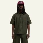 La chemise en denim brut vert – Image 3