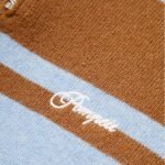 POLO EN MAILLE MARRON RUGBY – Image 4
