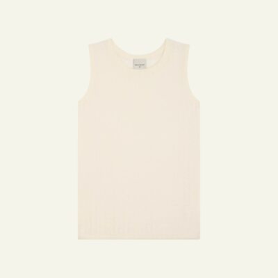Beige Knit Tank Top