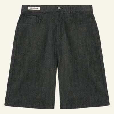 Japanese Raw Denim Shorts Black
