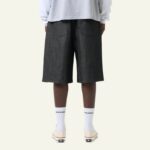 Japanese Raw Denim Shorts Black – Image 2