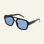 Kaya - Demi Tortoise (Blue Lens) Lunettes – Image 2