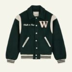 Varsity Jacket Green Wool