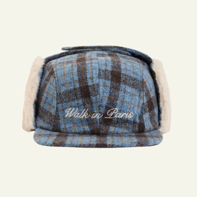 Blue Tartan Trapper Cap