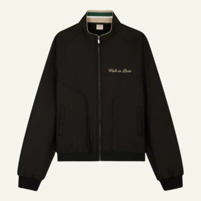 La veste de jogging héritage noire