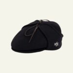 Le béret Sherlock en laine noir