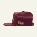 La casquette en nylon bordeaux – Image 2