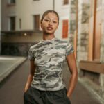 Camo Women Baby Tee uMD – Image 3