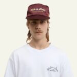 La casquette en nylon bordeaux – Image 3
