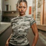 Camo Women Baby Tee uMD – Image 5
