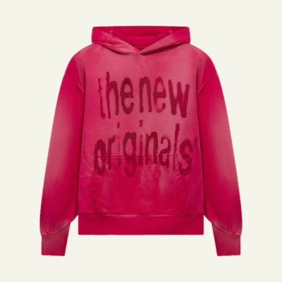 Airbrushed Big Logo Hoodie | Beetroot Purple Airbrushed Big Logo Hoodie